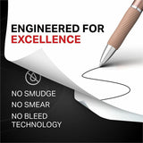 Sharpie S-Gel Pen, Black Ink, Rose Gold Metal Barrel, 0.7 mm Pen Point, Retractable, Gel-based, Writing, 2/Pack (SAN2194742) Pack of 2