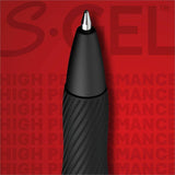 Sharpie S-Gel Pen, Black, Gray Ink, Gray Metal Barrel, 0.7 mm Pen Point, Retractable, Gel-based, 2/Pack (SAN2194704) Pack of 2