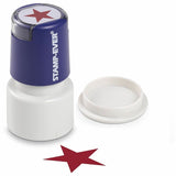 Trodat Star Impression Pre-Inked Message Stamp, "Star", 0.75" Impression Diameter, Red, Round, TAA Compliant (TDT5979) Each