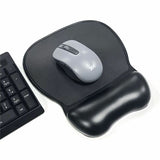 Compucessory Soft Skin Gel Wrist Rest & Mouse Pad, 1" x 8.50" x 9.50" Dimension, Black (CCS23729) Each
