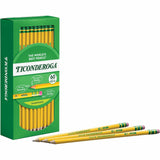 Ticonderoga Soft No. 2 Pencils, Graphite Lead, HB/#2, Yellow Barrel, 60/Box (DIXX13480) Box of 60