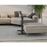 Kantek Kantek Mobile Pneumatic-Lift Side Desk/Table, Laminated Top, 15 lb Capacity, Height Adjustable, 28" Table Top Width x 15.70" Table Top Depth, Black (KTKSTS500B) Each