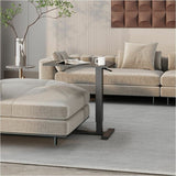 Kantek Kantek Mobile Pneumatic-Lift Side Desk/Table, Laminated Top, 15 lb Capacity, Height Adjustable, 28" Table Top Width x 15.70" Table Top Depth, Black (KTKSTS500B) Each