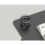 Kantek Kantek Mobile Pneumatic-Lift Side Desk/Table, Laminated Top, 15 lb Capacity, Height Adjustable, 28" Table Top Width x 15.70" Table Top Depth, Black (KTKSTS500B) Each