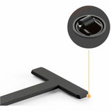 Kantek Kantek Mobile Pneumatic-Lift Side Desk/Table, Laminated Top, 15 lb Capacity, Height Adjustable, 28" Table Top Width x 15.70" Table Top Depth, Black (KTKSTS500B) Each