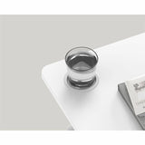 Kantek Kantek Mobile Pneumatic-Lift Side Desk/Table, Laminated Top, 15 lb Capacity, Height Adjustable, 28" Table Top Width x 15.70" Table Top Depth, White (KTKSTS500W) Each