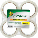 Duck Brand EZ Start Packaging Tape, 55 yd Length, 4/Pack (DUC285712PK) Pack of 4