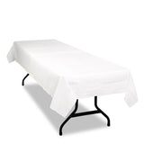 Tablemate® Table Set Poly Tissue Table Cover, 54" x 108", White, 6/Pack (TBLPT549WH) Pack of 6 Covers