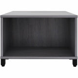 Lorell Reception Table, Height Adjustable x 24" Table Top Width x 24" Table Top Depth, 20" Height, Weathered Charcoal (LLR69203) Each