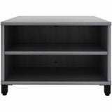 Lorell Reception Table, Height Adjustable x 24" Table Top Width x 24" Table Top Depth, 20" Height, Weathered Charcoal (LLR69203) Each