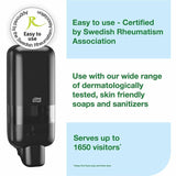 TORK S4 Soap and Sanitizer Dispenser, Black (TRK581508) Case of 6