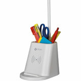 OttLite Aglow Organizer LED Desk Lamp, 14" x 3.7", White, 5 W LED Bulb, for Desk, Smartphone (OTTCS6W300W) Each