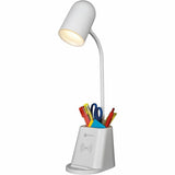 OttLite Aglow Organizer LED Desk Lamp, 14" x 3.7", White, 5 W LED Bulb, for Desk, Smartphone (OTTCS6W300W) Each