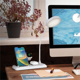 OttLite LED Desk Light with Multi Charging Station, 14" x 3.7", White, LED Bulb, for Desk (OTTVW2009) Each