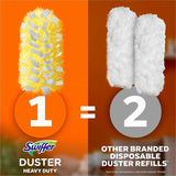 Swiffer Unscented Duster Kit, Fiber Bristle, 36" Handle Length, Yellow, 4/Carton (PGC89114) Case of 4