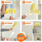 Swiffer Unscented Duster Kit, Fiber Bristle, 36" Handle Length, Yellow, 4/Carton (PGC89114) Case of 4