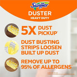 Swiffer Unscented Duster Kit, Fiber Bristle, 36" Handle Length, Yellow, 4/Carton (PGC89114) Case of 4