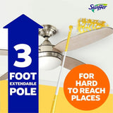 Swiffer Unscented Duster Kit, Fiber Bristle, 36" Handle Length, Yellow, 4/Carton (PGC89114) Case of 4