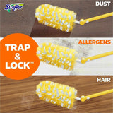 Swiffer Unscented Duster Kit, Fiber Bristle, 36" Handle Length, Yellow, 4/Carton (PGC89114) Case of 4