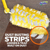 Swiffer Unscented Duster Kit, Fiber Bristle, 36" Handle Length, Yellow, 4/Carton (PGC89114) Case of 4