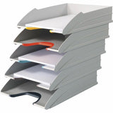 DURABLE Varicolor Mix Tray Set 5, White/Multicolor, 2.91" x 10.39" x 13.23", Vertical, Desk, Stackable (DBL770427) Each