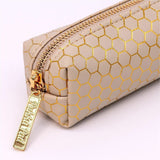 Pukka Pads Haze Carrying Case Pencil, 2" x 7.9", Holographic Geometric Gold, Gold Foil, Classy Geometric (PKP9981TEHZE) Each