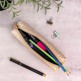 Pukka Pads Haze Carrying Case Pencil, 2" x 7.9", Holographic Geometric Gold, Gold Foil, Classy Geometric (PKP9981TEHZE) Each