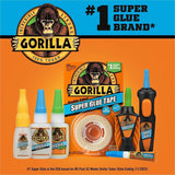 Gorilla Double-Sided Super Glue Tape, 20 ft Length x 0.62", Clear (GOR109340) Each