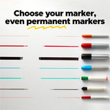 3M Easy Erase Permanent Marker Whiteboard Sheets, White (MMMEESH2PKSIOC) Each