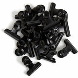 U Brands Bulldog Clip, 1.3", Black, 100 Sheet Capacity, Metal, Steel, 20/Pack (UBR3610U0624) Pack of 20