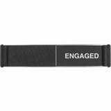 Stewart Superior Sliding Information Sign, "Free/Engaged" Print/Message, 8.9" Width x 2" Height, Black, Silver, 1/Pack (SSCOF135) Each