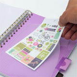 Pukka Pads Rochelle & Jess Notebook, 7 1/2" x 10", Black, Lilac, Gold Cover, 5 Subject(s), 100 Sheets, Ruled Margin, 3/Pack (PKP9917ROC) Pack of 3