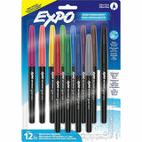 Sanford Expo Wet-Erase Markers, Ultra Fine Marker Point, Assorted Ink, 12/Pack (SAN2211351) Pack of 12
