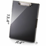 Officemate Clipboard Storage Boxes, Black, Storage for Document, Paper, Plastic (OIC83395) Each