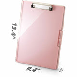 Officemate Clipboard Storage Boxes, Pink, Storage for Document, Paper, Plastic (OIC83397) Each