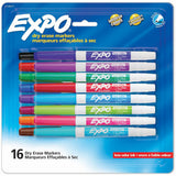 Expo Low-Odor Dry Erase Markers, Assorted Ink/, Erasable, 16/Pack (SAN2138471A) Pack of 16