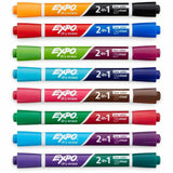 Expo 2-in-1 Dry Erase Markers, Assorted, 8/Pack (SAN1944658A) Pack of 8
