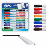 Sharpie Eraser Cap Fine Magnetic Dry Erase Markers, Assorted, 8/Pack (SAN1944748A) Pack of 8