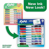 Sharpie Eraser Cap Fine Magnetic Dry Erase Markers, Assorted, 8/Pack (SAN1944748A) Pack of 8
