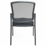 Lorell Mesh Back Guest Chair, Mesh Back Material, Black Frame Color, Steel Frame Material (LLR23102) Each
