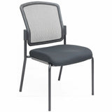 Lorell Mesh Back Guest Chair, Mesh Back Material, Black Frame Color, Steel Frame Material (LLR23102) Each