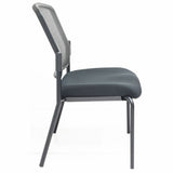 Lorell Mesh Back Guest Chair, Mesh Back Material, Black Frame Color, Steel Frame Material (LLR23102) Each