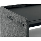 DURABLE Monitor Stand EFFECT, 22.05 lb Load Capacity, 6.30" x 19.69", Desk, Table, Metal, Felt, Charcoal (DBL508158) Each