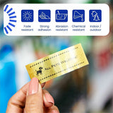 Brother P-touch Tze Label Tape, 15/32", Glitter Gold, Laminated, Water Resistant (BRTTZEPR831G) Each