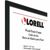 Lorell Solid Wood Poster Frame, 22" x 28", Black (LLR49422) Each
