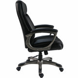 Lorell Sera High-Back Manager Chair w/Armrest, Black (LLR63270) Each