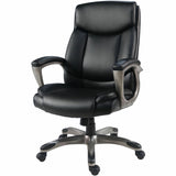 Lorell Sera High-Back Manager Chair w/Armrest, Black (LLR63270) Each