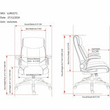 Lorell Sera High-Back Manager Chair w/ Flip-up Armrest, Black (LLR63271) Each