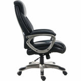 Lorell Kyros High-Back Executive Chair, Black Seat Color, Black Back Color (LLR63290) Each