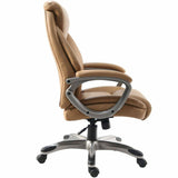 Lorell Kyros High-Back Executive Chair, Caramel Seat Color, Caramel Back Color (LLR63292) Each